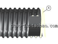 供应浅灰色PVC防震硬质螺旋加强空调充气抽吸空气体锯末真空EO45