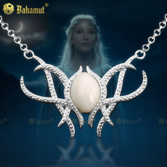 纯银饰品指环王鹿角女士吊坠项链