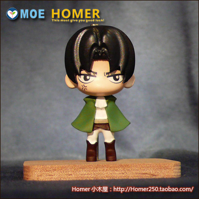 进击的巨人 利威尔 兵长小手办 一米六中分版【homer小木屋出品】
