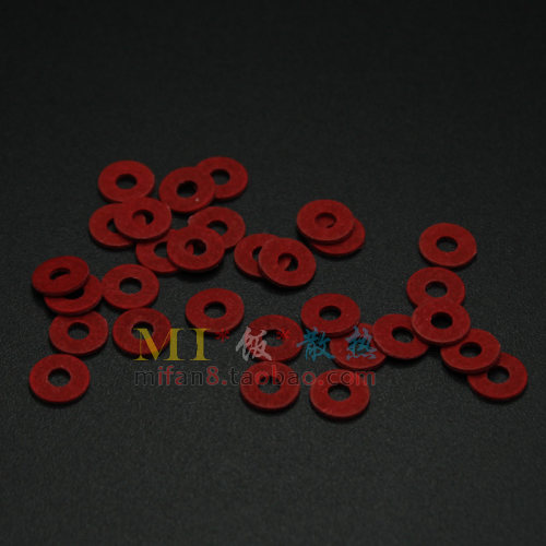 M3 3mm 红色 卡巴纸 台式电脑主板螺丝 显卡背面螺丝垫片 1元20个