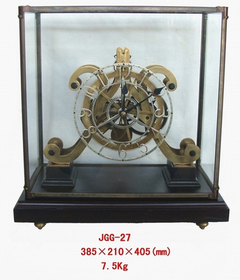 精美造型衡水古典工艺欧式 仿古神奇骨架透视钟表创意家居装饰