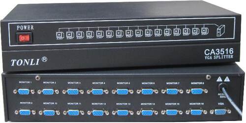 仝丽CA3516 VGA视频分配器 一分十六 1分16 1拖16VGA分频器 350HZ