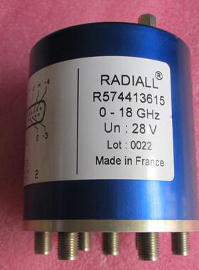 全新 Radiall R574413615 SP6T 18GHz 240W 28V SMA RF 同轴开关