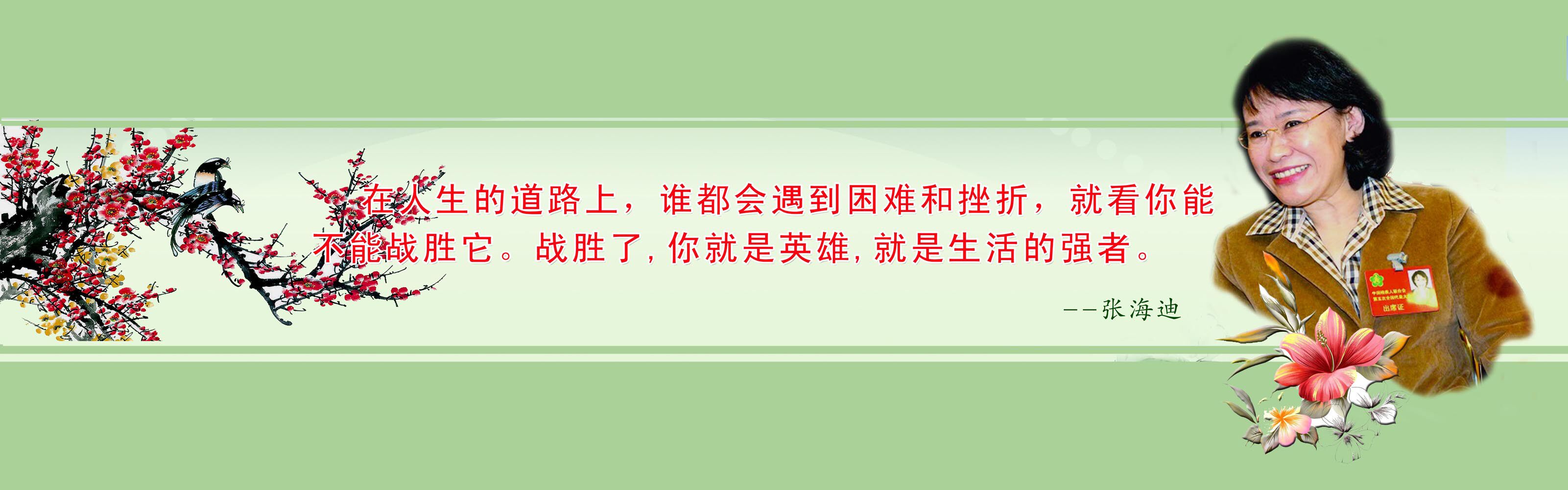28素材名人名言格言海报展板2502逆境张海迪副本海报印制