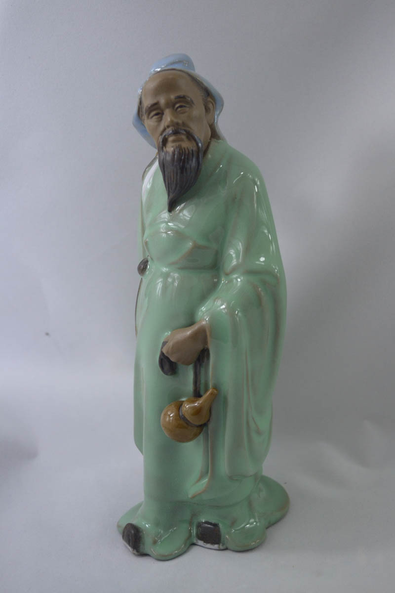 陶瓷石湾公仔电视柜小摆件