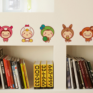 6元包邮 咖啡杯开关贴+萌萌插座贴+花舞浪漫壁贴+大笨牛牛马桶贴+笔记本贴