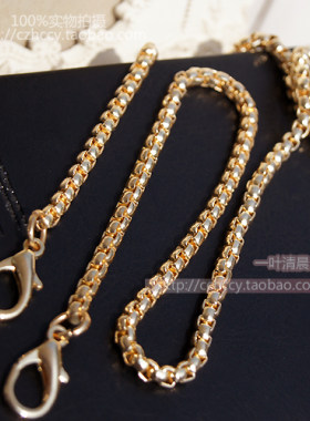diy手工链条金色包带蚯蚓