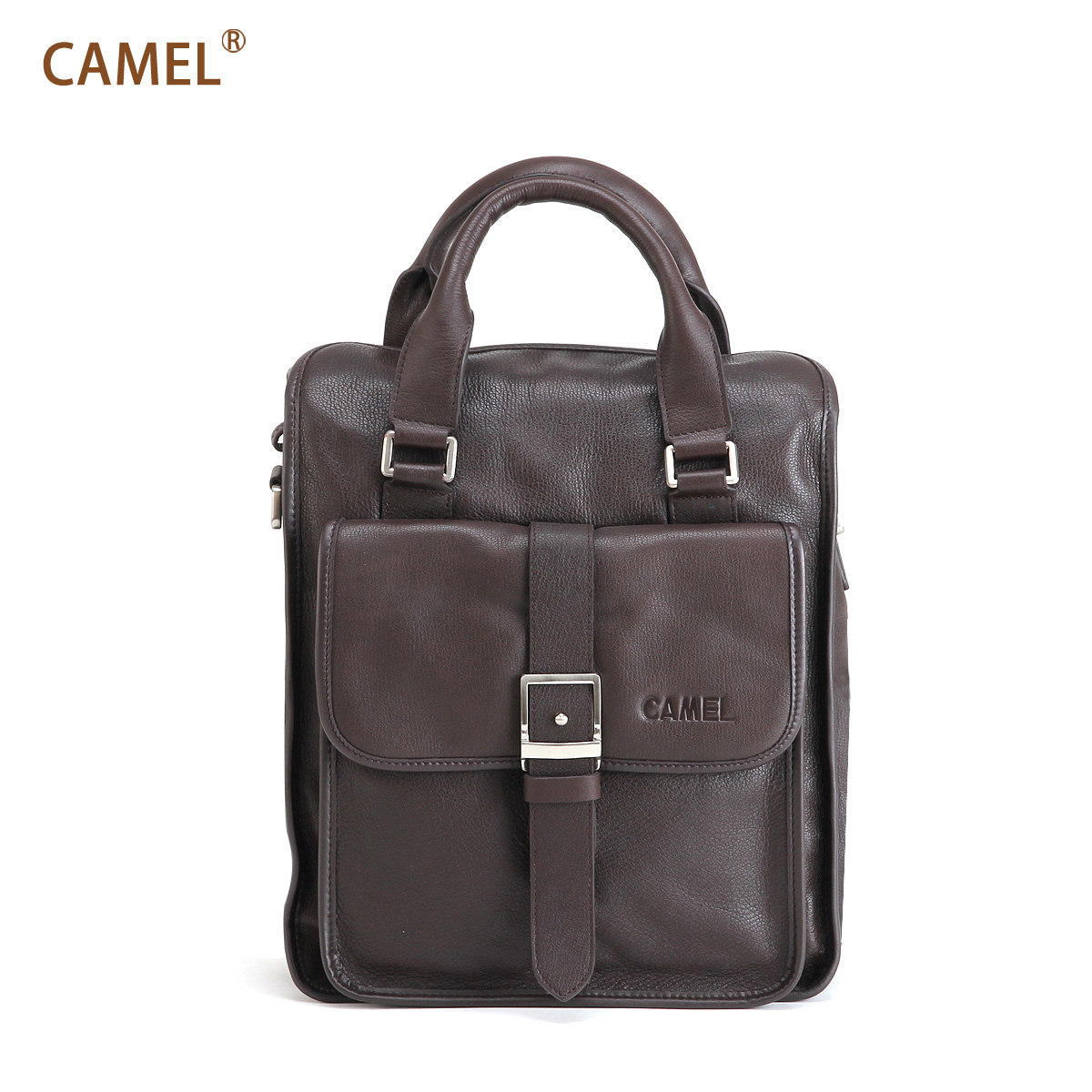 【非卖品】Camel骆驼 牛皮 竖款 单肩包 斜挎包 手提包 男