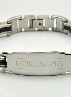 表带硅胶男士欧美款不掉色手链