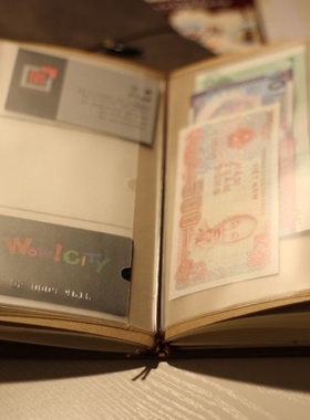 Traveler's旅行者笔记本日记本PVC拉链内页袋 名片、票据收纳袋