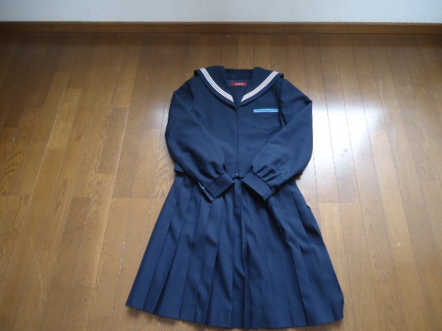 真正品日本旭川永山南中学校水手服冬服套装JK制服