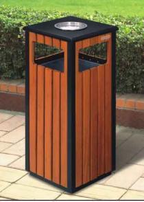 户外方形垃圾桶公园果皮桶收纳桶木质垃圾桶工业环卫垃圾箱果皮箱