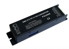 【摩根】信号转换器DMX转0-10V DMX512转0-10V信号 PX24608