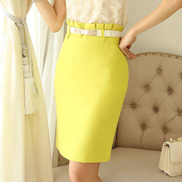 韩国女装2019春夏女裙中裙H型通勤一步裙（set腰带）高腰半身裙子在类目 女装/女士精品, 半身裙中 - 来自Buy2taobao.com提供专业的淘宝代购服务