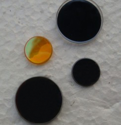 黑色GaAs砷化镓聚焦镜20mm透镜 刻章机聚焦 雕刻机透镜聚焦镜