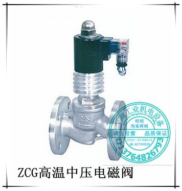 ZCG高温铸钢法兰电磁阀 导热油蒸汽液体电磁阀 350度 DN100