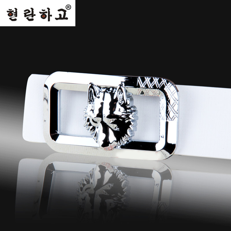 Men's belt Fashion Wolfgang Korean Edition Smooth buckle student Waist belt A139 Youth Beltsin the Accessories/Leather belt/Hat/Muffler , Belt/Leather belt/Yaolian  category - from Buy2taobao.com to provide professional Taobao agent buy service