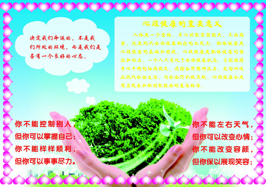 海报印制128素材心理展板151心理健康的重要作用