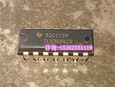 TEXAS  TLV2464CN  进口双列直插脚PDIP封装 IC集成电路电子元件
