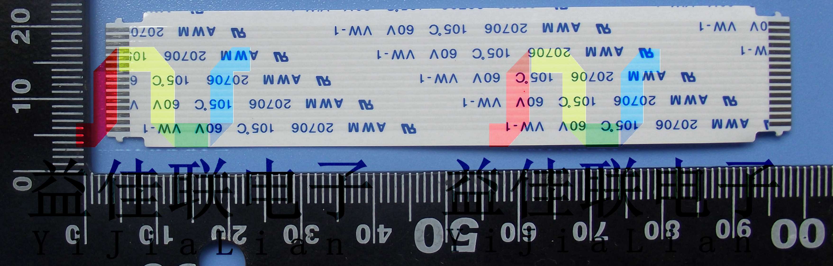 FFC扁平软排线 FPC液晶屏线1.0mm-18p-97mm-同向环保 可定制