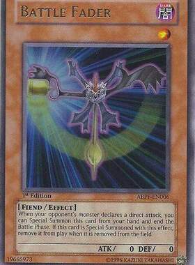 游戏王 美版 正版 - 消战者 Battle Fader/金闪/ABPF