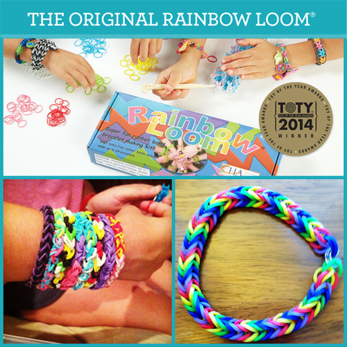 彩虹织机 正品rainbow loom彩色橡皮筋编织机儿童diy礼物玩具套装