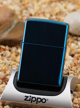 美国原装正品 ZIPPO打火机 芝宝美版 蓝冰光板 专柜正版 限量版ZP