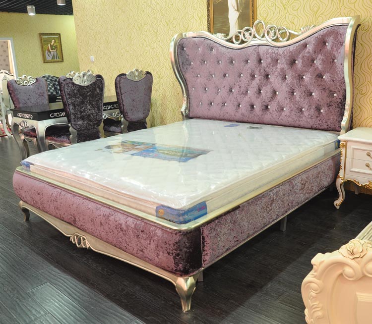 欧式床 法式新古典家具 皮床 酒店床 样板房家具 布艺床