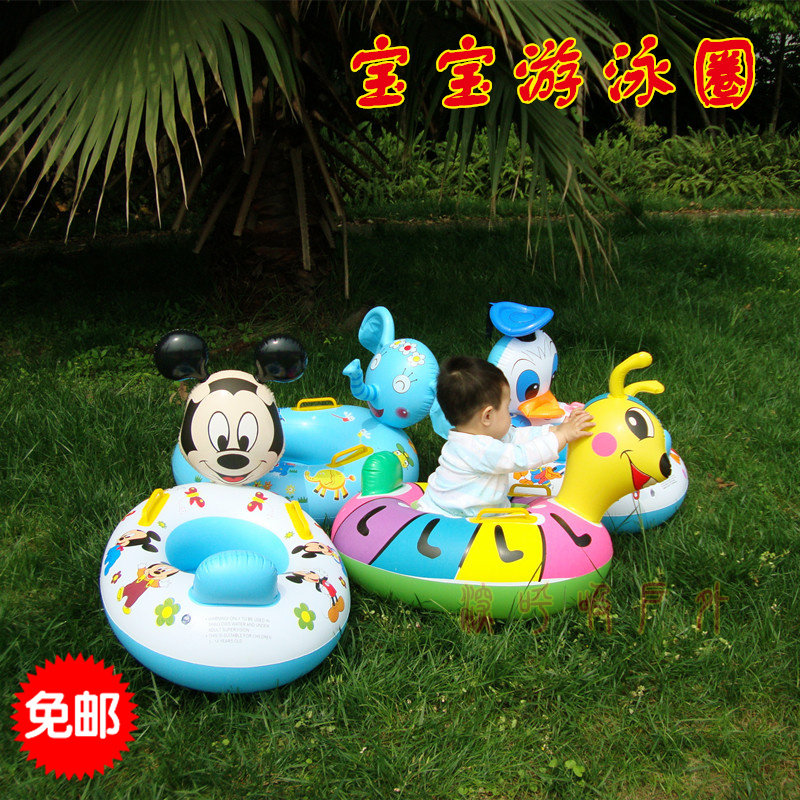 儿童宝宝卡通水上充气游泳圈坐圈