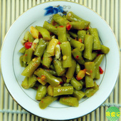酸豆角蔬菜腌制泡菜酸豇豆酸豆角农家制泡缸豆湖北特产满6瓶 包邮