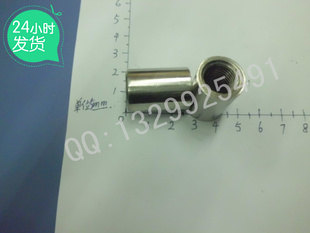 304全数控加厚单头内丝3/8"*30mm  内丝接头3分