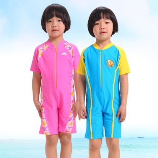 英发儿童泳衣 保暖款 儿童连体泳衣 女童男童 有大码 韩式 包邮