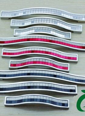 现代珠光橱柜门磨砂银闪钻水晶拉手欧式黑色衣柜门 拉手把手厂家