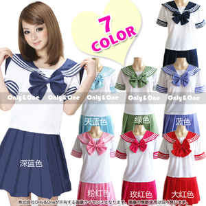 日本校服日韩清纯学生装制服蝴蝶结水手服短裙女舞台表演多色