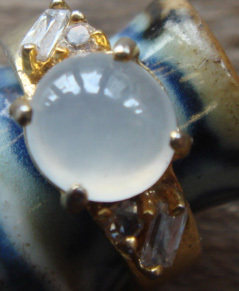 天然a货缅甸翡翠戒面