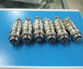 航空插头4芯 XS12K4P 快速插拔式 12mm 圆固定座式或方式固定