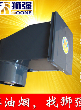 狮强牌S401A厨房排气扇10寸静音强力排油烟扇窗式加长墙体抽风机