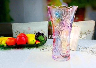 Glass 饰品 琉彩华光水晶玻璃花瓶花器家装 City