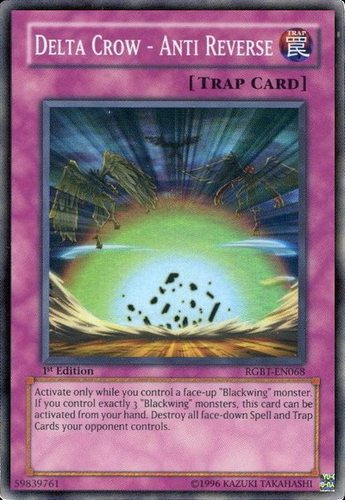 游戏王 美版 正版 - 三角乌鸦阵 反埋伏 Delta Crow/面闪/RGBT