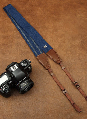 cam-in防滑单反数码照相机背带 微单肩带通用型 深蓝色CAM1207A-2