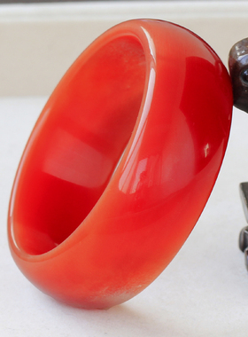 饰品橘红色红色猫眼石马夕阳红配