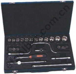 JETECH 上海捷科 24件套1/2系列公制套筒工具 SK1/2-24S