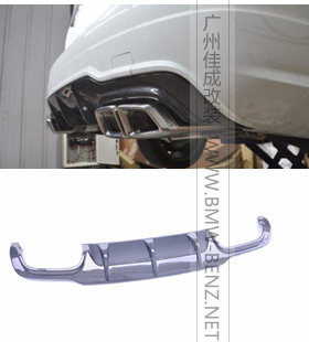 适用奔驰W204含COUPE C180 C200 C260改装C63款碳纤维后唇 后下巴