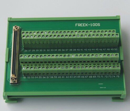 100pin端子板 代替凌华DIN-100S-01接线端子板100针SCSI-II连接器