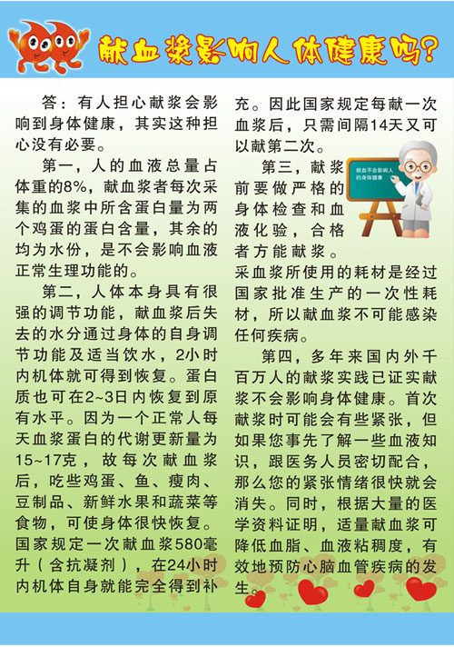 海报印制498装饰展板55血站宣传栏献血浆影响人体健康吗定制