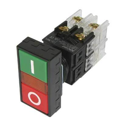 正品 凯昆开关 双位(I/O)按钮开关不带指示灯 K22-23D 开孔22mm