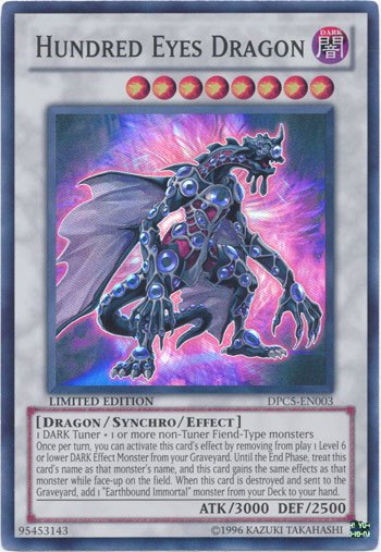 游戏王 美版 正版 - 百眼龙 Hundred-Eyes Dragon/面闪/DPC5/限定