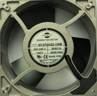 240V 1WB 220V 散热风扇 全金属 1238 信湾SINWAN M127AN22