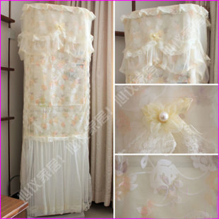 清仓包邮欧式蕾丝立式空调罩布艺时尚柜机空调罩空调防尘罩