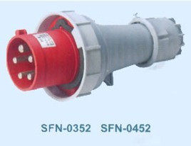 SFE上丰工业插头SFN-0452 125A五极插头 IP67 五芯插头 防水型